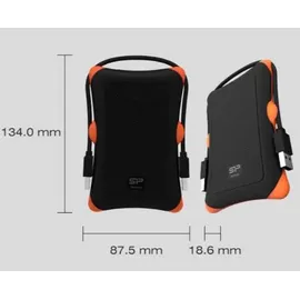 Silicon Power Armor A30 1 TB USB 3.2 schwarz/orange SP010TBPHDA30S3K