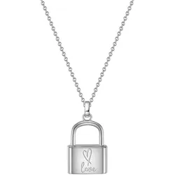 Glanzstücke München Halskette Schloss Sterling Silber in Gelbgold Ketten   Damen 