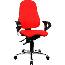 Bürostuhl TOPSTAR "Sitness 10", rot, Sitzfläche: 100% Polypropylen, Stühle