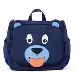 Affenzahn Kulturbeutel Bär, für Kinder, 2 Liter, Breite 17cm, Polyester, blau