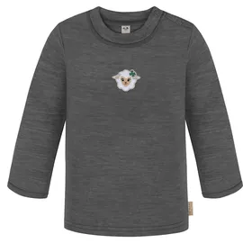Normani Shirt Taupo anthrazit | hellgrau / mauve / weiß 62/68