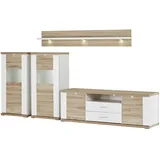 Sconto Wohnwand Toulon ¦ holzfarben ¦ Maße (cm): B: 310 H: 180 T: 52.0