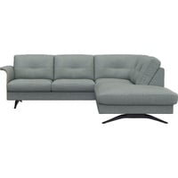 FLEXLUX Ecksofa Glow, super bequem durch hochwertigem Sitzaufbau mit Federkern, L-Form, Modernes skandinavisches Design blau