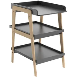Wickelkommode DEMEYERE GROUP "Tsuga", grau, B:58cm H:101,2cm T:75cm, MDF, Wickelkommoden, Wickelkommode PRAKTISCHE DESIGN