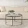 CaliCosy Couchtisch Schwarz Metall 80 x 43 cm