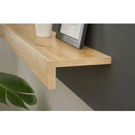furn.design Schreibtischkombination 4-teilig grau matt Eiche Wotan, Büromöbel Set | Gr.: onesize
