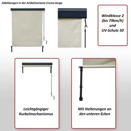 MCW  Senkrechtmarkise MCW-F42 250 x 100 cm schwarz