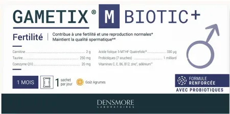 Densmore Gametix M Biotic+ Fruchtbarkeit Verstärkte Formel Probiotika 30 Beutel