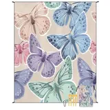 FANSU Wasserdicht Strandmatte, 180x220cm Picknickdecke 3D-Druck Picknickdecke, Stranddecke Sandfrei, Waschbare Stranddecke für Strand, Picknick, Camping (180x220cm,Schmetterling B)