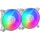 Mars Gaming MFDUO Kit 2 Lüfter FRGB Rainbow 360° Weiß
