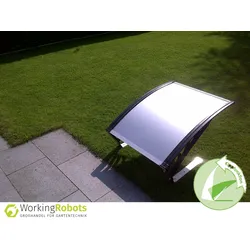 Working Robots Mower-Dach mit Kippfunktion-silbergrau