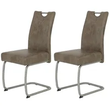 Hela Freischwinger Sophia S 2er Set Schwingstuhl Schlamm