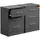 CASARIA Nachtschrank Eloise 54 x 39 x 28 cm Anthrazit