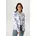 Jerseyblazer floral Blau/Weiß 42