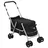 vidaXL Hundewagen Faltbar Schwarz 100x49x96 cm