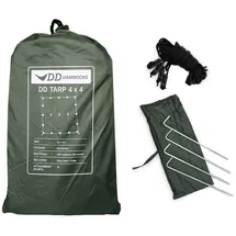 DD Hammocks Leichte Plane 4 m x 4 m Grün