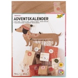 Folia Adventskalender SAUSAGE DOG, 54-teilig