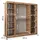 abiks möbel Schwebetürenschrank Promo 200 x 200 x 62 cm Schwarz