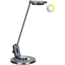 LED Schreibtischlampe CORVUS mit Dimmer Metall Schwarz
