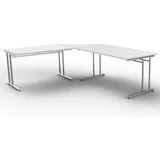 Theo Kerkmann Büromöbelfabrik GmbH & Co. KG ARTLINE Winkelkombination 240x200 cm Weiß - Weiß