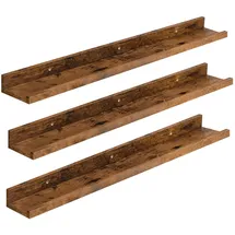 HOOBRO Hängeregal 90 x 0 x 0 cm Vintagebraun