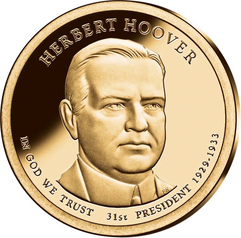 31. US-Präsidenten Dollar 'Herbert Hoover'