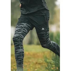 Danish Endurance Sporthose Compression in black/grey camo