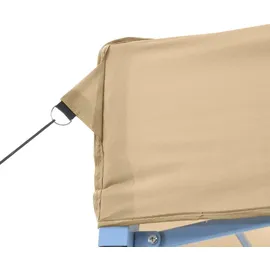 vidaXL Faltpavillon 4,1 x 1,5 m inkl. 3 Seitenteile Beige