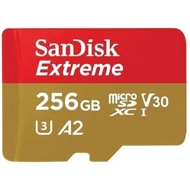 SanDisk Extreme microSDXC UHS-I U3 A2 + SD-Adapter 256 GB