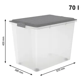 Rotho Compact 39,5 x 43,5 x 57 cm transperant/anthrazit