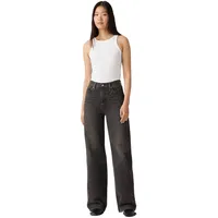 Levi's Ribcage Wide Leg Jeans mit High Waist Schwarz