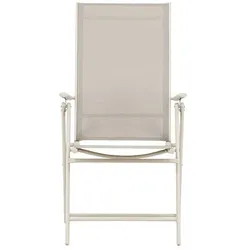 Ebuy24 Levanzo Gartenstuhl Positionsliege beige. 2er Set