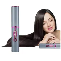 DOPWii Glätteisen Schnurloser Mini-Haarglätter, tragbarer Haarglätter, mit LCD-Display, 3 Temperatureinstellungen für unterwegs und zu Hause grau