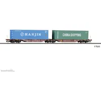 TILLIG Containertragwagen Sggmrss mit zwei 40‘-Containern 18072 TT