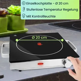 casativo Mobile Glaskeramik-Kochplatte