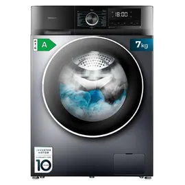 Cecotec Bolero Dresscode 7500 Inverter Waschmaschine (7 kg, 1400 U/min, Steel)