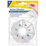 Lifemed Wochen-Pillendose 7.5cmx7.5 cmx1.7cm