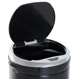 Homcom Sensor Mülleimer 50 l Schwarz