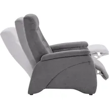 exxpo - sofa fashion Relaxsessel Ascoli Kunstleder 88 x 106 x 99 cm Grau mit Relaxfunktion