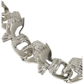 URBAN CLASSICS Pray Hands Armband Silber S/M