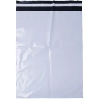 OFFICE PRODUCTS Versandtaschen Plastik Warensendung / 100 Stück/aus LDPE-Folie/Versandtaschen Blickdich / 26 x 35 x 4 cm/Farbe: Weiße