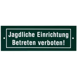 Schild Jagdliche Einrichtung – Betreten verboten
