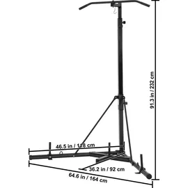 Vevor 2 in 1 Boxsackständer Schwarz