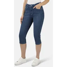 Stooker Women 7/8-Jeans STOOKER WOMEN "Tahiti Denim Capri Slim Fit", Damen, Gr. 40, blau (blau denim), Denim/Jeans, 84% Baumwolle, 14% Polyester, 2% Elasthan, eng 7/8-Länge, Jeans, Capri Slim Fit Casual Clean Wash Denim Jeans für Damen