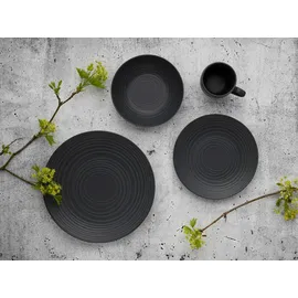 CreaTable Lava Stone Kombiservice 24-tlg. schwarz