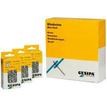 Gesipa Blindniete (Ø x L) 4 mm x 10 mm Aluminium/Edelstahl 100 Stück