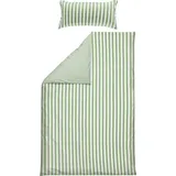 Erwin Müller Single-Jersey Wendebettwäsche in jade-weiß | Gr.: 135/200 40/80