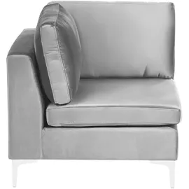 Beliani Eckmodul Evja 0 x 0 cm Grau