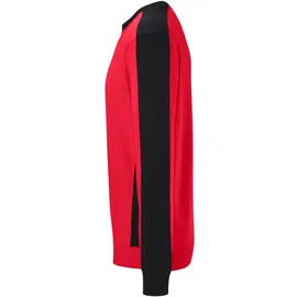 Hakro Sweatshirt Contrast ECO #549 Gr. 2XL rot/schwarz
