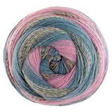 Lana Grossa Gomitolo Fusione | Dochtgarn mit Farbverlauf | Handstrickgarn aus 60% Schurwolle & 40% Polyacryl | 200g Wolle zum Stricken & Häkeln | 700m Garn